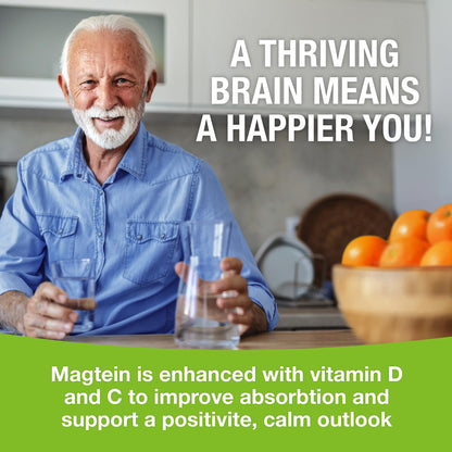Magtein - Magnesium L-Threonate Supplement, Memory, Focus, Sleep & Brain Health Formula for Men & Women, Cognitive Support for Adults - Maple Wellness Supplements