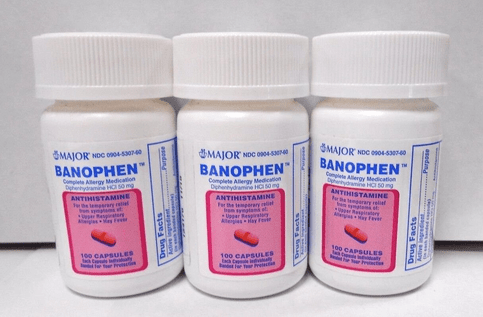 Major Banophen Diphenhydramine 50mg Antihistamine 100ct - Maple Wellness Supplements