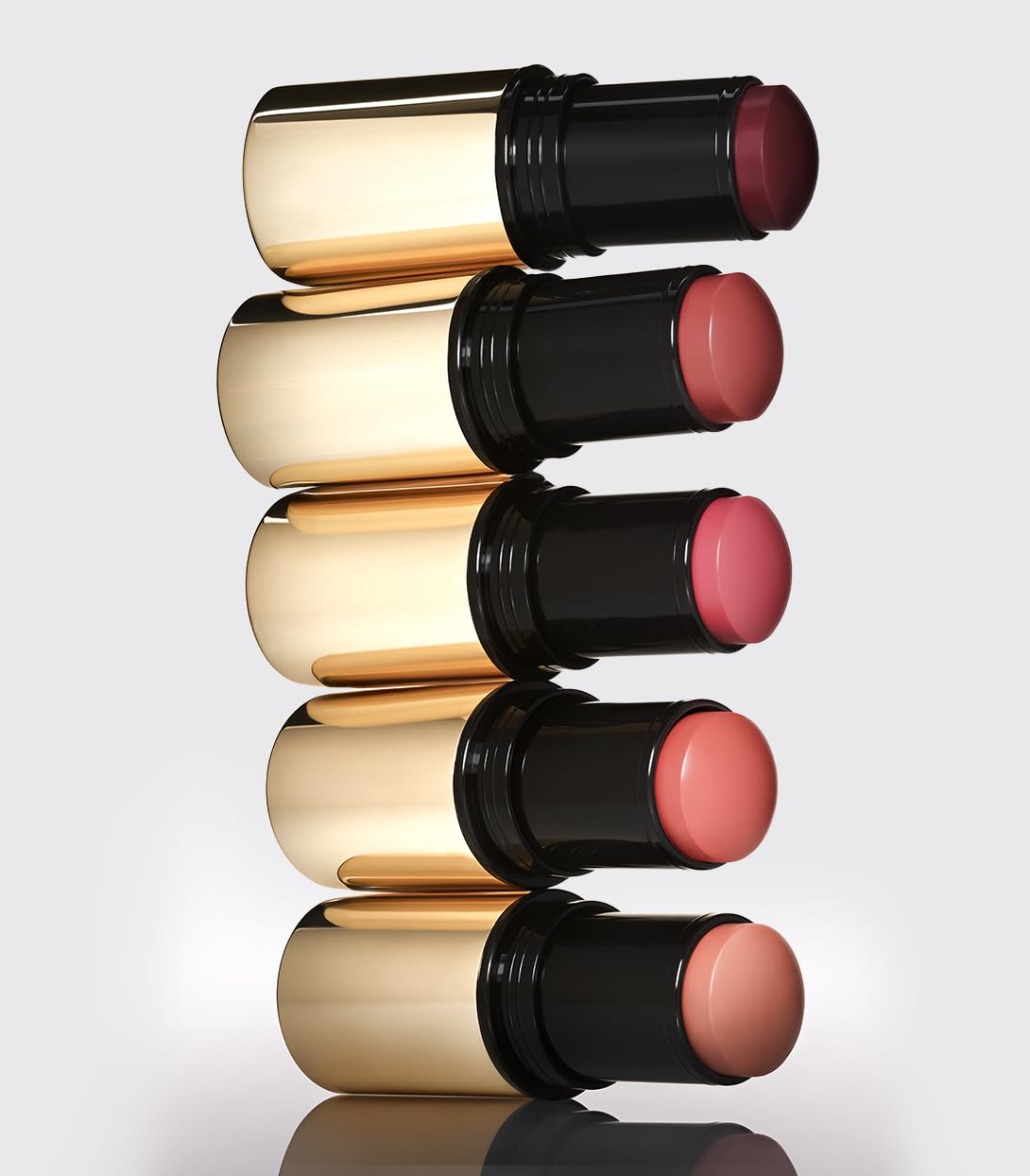 MAKE Beauty Cream Stroke Cream Blush Stick for Cheeks - Vibrant yet Natural Soft Matte Finish - Shade Rouge Moon, Berry Plum Blush Makeup - Maple Wellness Supplements