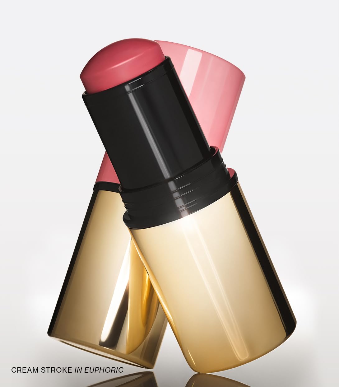 MAKE Beauty Cream Stroke Cream Blush Stick for Cheeks - Vibrant yet Natural Soft Matte Finish - Shade Rouge Moon, Berry Plum Blush Makeup - Maple Wellness Supplements