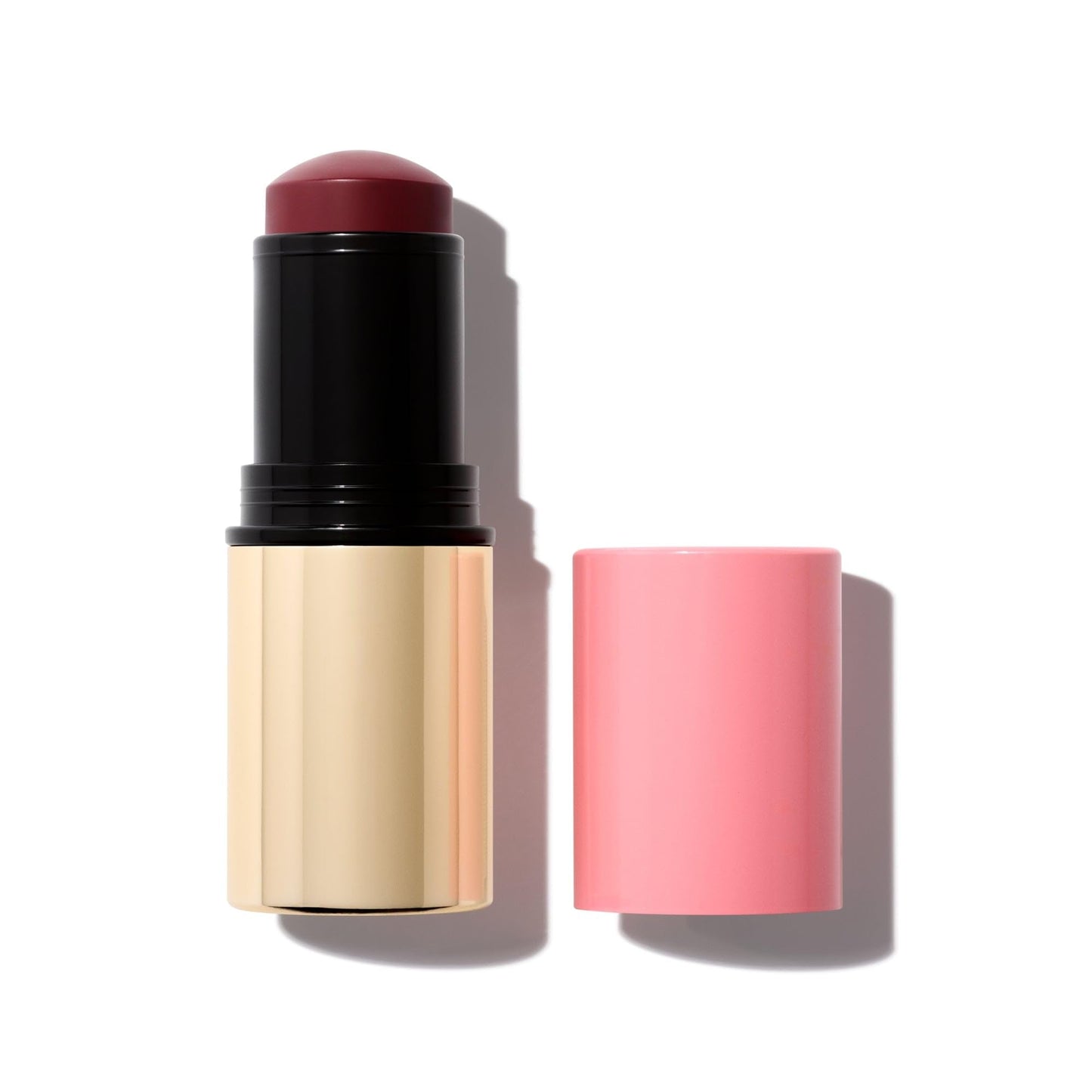 MAKE Beauty Cream Stroke Cream Blush Stick for Cheeks - Vibrant yet Natural Soft Matte Finish - Shade Rouge Moon, Berry Plum Blush Makeup - Maple Wellness Supplements