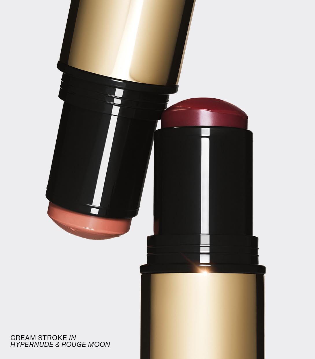 MAKE Beauty Cream Stroke Cream Blush Stick for Cheeks - Vibrant yet Natural Soft Matte Finish - Shade Rouge Moon, Berry Plum Blush Makeup - Maple Wellness Supplements