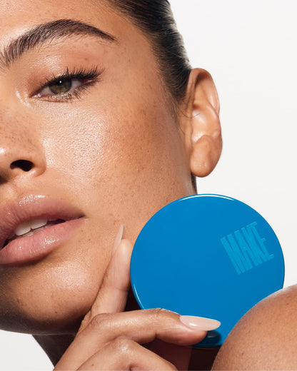 MAKE Beauty Skin Mimetic Microsuede Bronzer Powder - Matte Bronzing Powder Contour, Buildable Formula, Non Comedogenic, Long Lasting Color. Shade - Equinox for Medium to Deep Skin - Maple Wellness Supplements