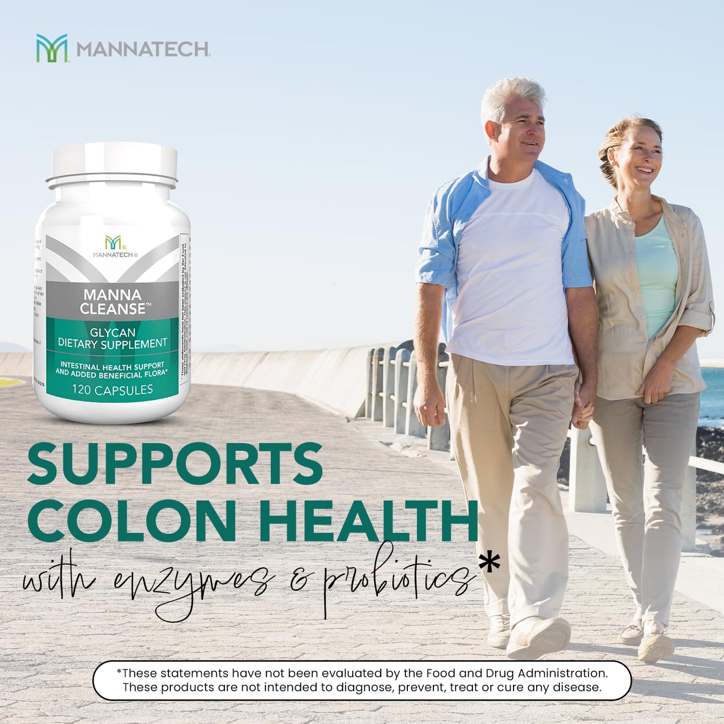 Mannatech Digestive Enzymes and Probiotics - Powered by Ambrotose Derived from The Aloe Vera Plant - Digestive and Colon Cleanser Helps Support Overall Gut Heath - Maple Wellness Supplements