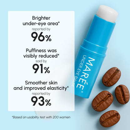 MAREE Under Eye Balm Stick Hydrating – Retinol Caffeine Under Eye Brightener Stick for Older Women – Collagen Undereye Cream - Maple Wellness Supplements