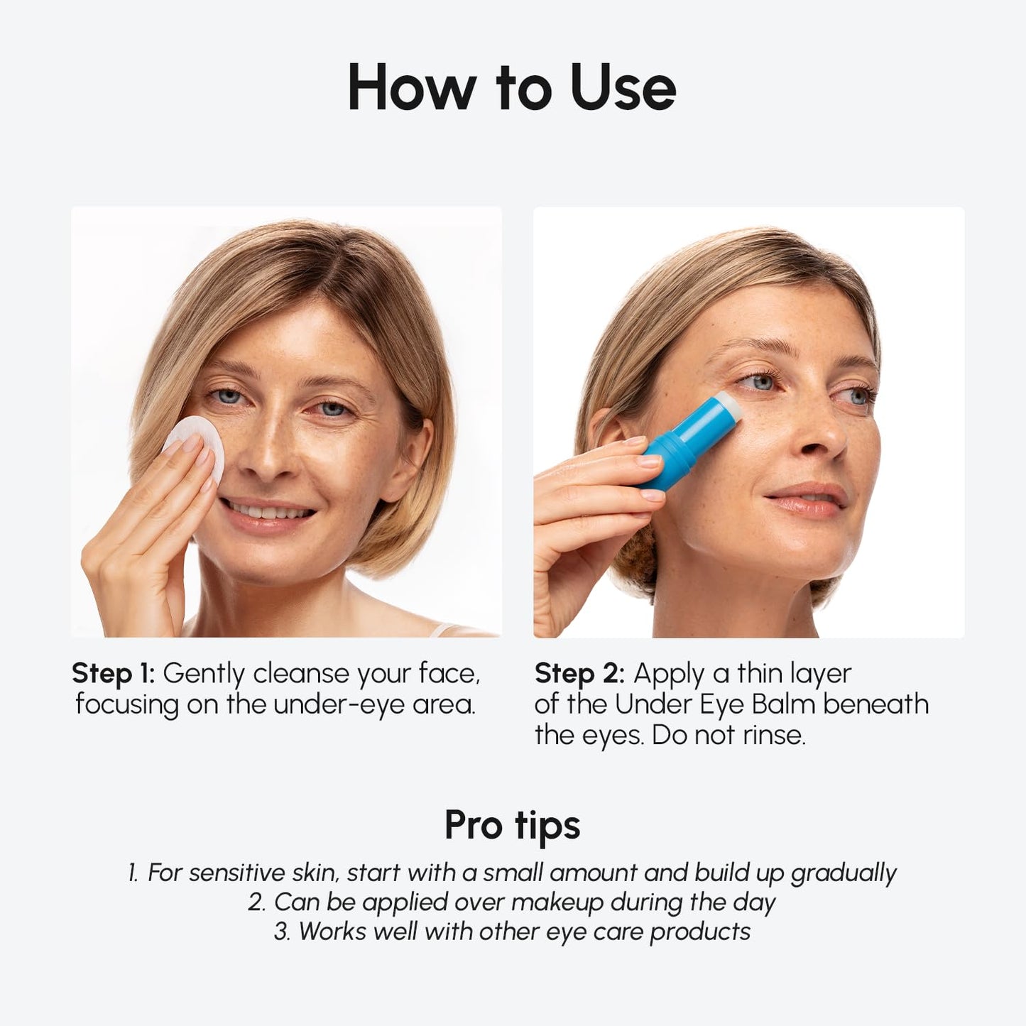 MAREE Under Eye Balm Stick Hydrating – Retinol Caffeine Under Eye Brightener Stick for Older Women – Collagen Undereye Cream - Maple Wellness Supplements