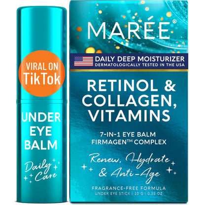 MAREE Under Eye Balm Stick with Retinol & Ceramide Complex – Facial Moisturizer for Dark Circles & Wrinkles - Maple Wellness Supplements