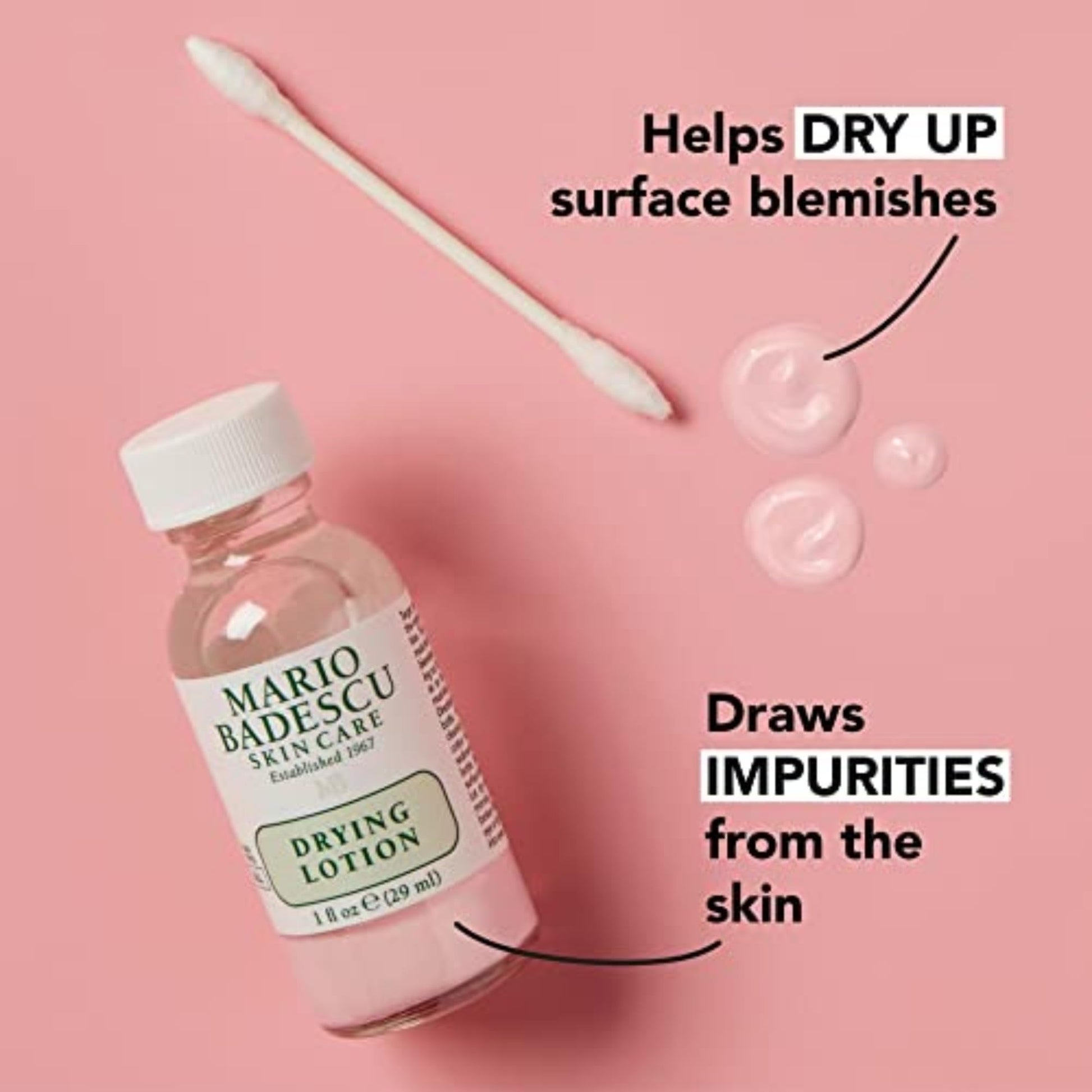 Mario Badescu Drying Lotion for All Skin Types| Blemish Spot Treatment with Salicylic Acid and Sulfur - Maple Wellness Supplements