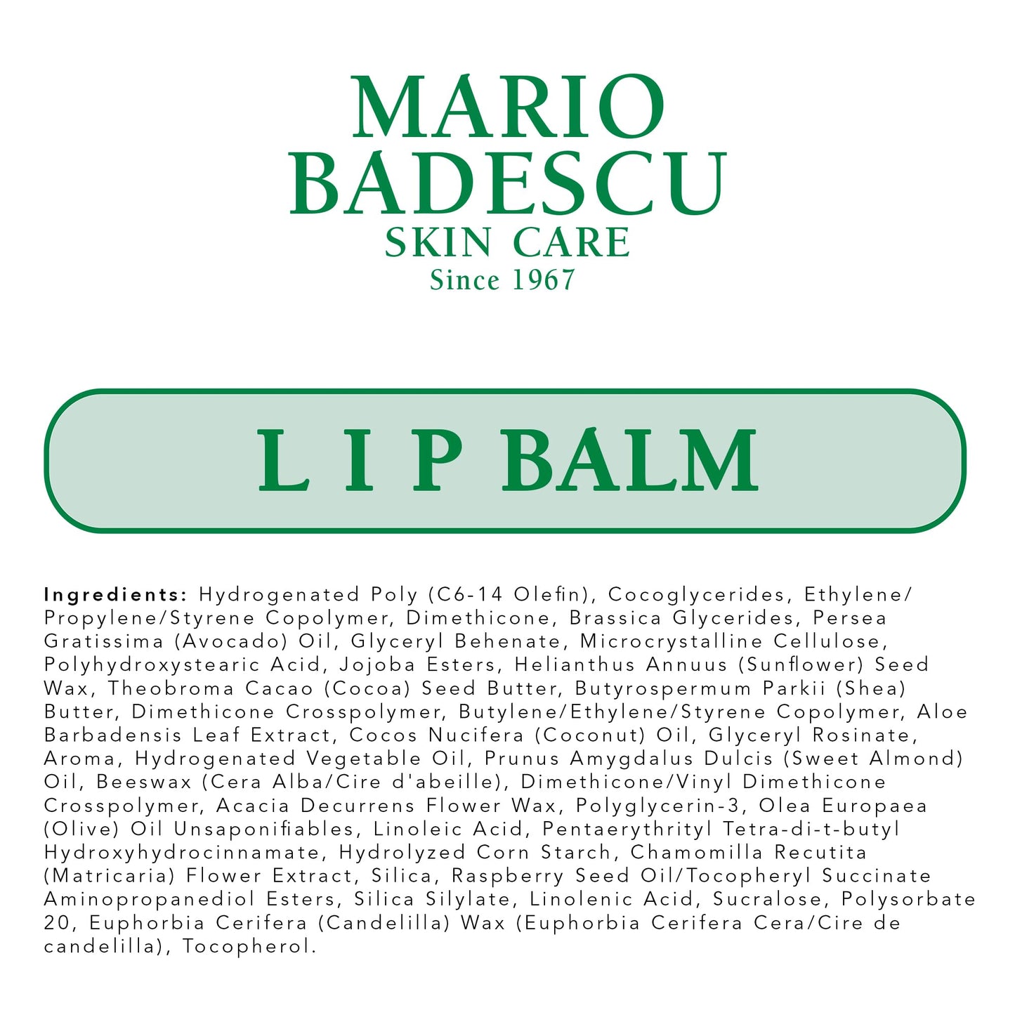 Mario Badescu Moisturizing Original Lip Balm for Dry Cracked Lips, Infused with Coconut Oil - Maple Wellness Supplements