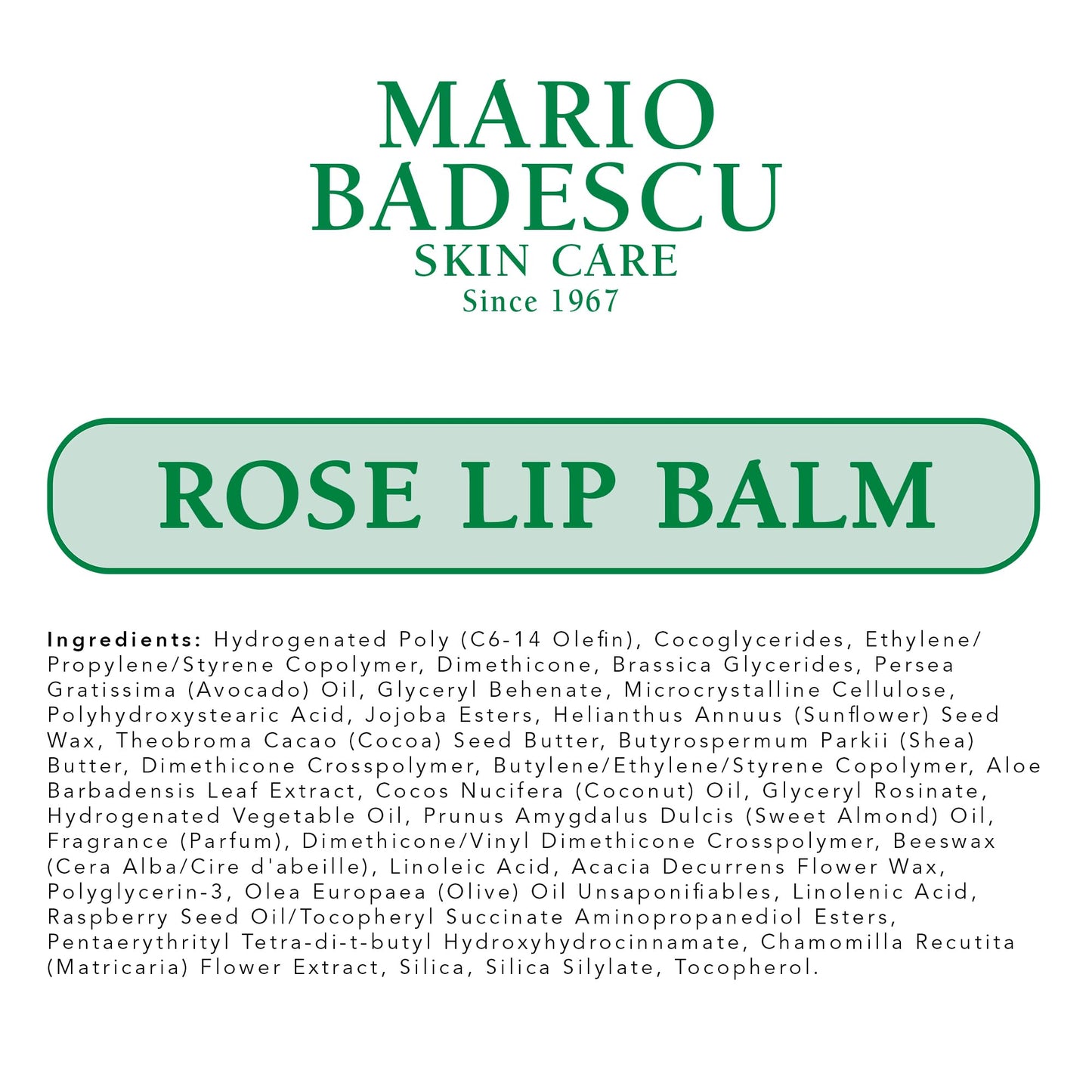 Mario Badescu Moisturizing Rose Lip Balm for Dry Cracked Lips, Infused with Coconut Oil and Shea Butter - Maple Wellness Supplements