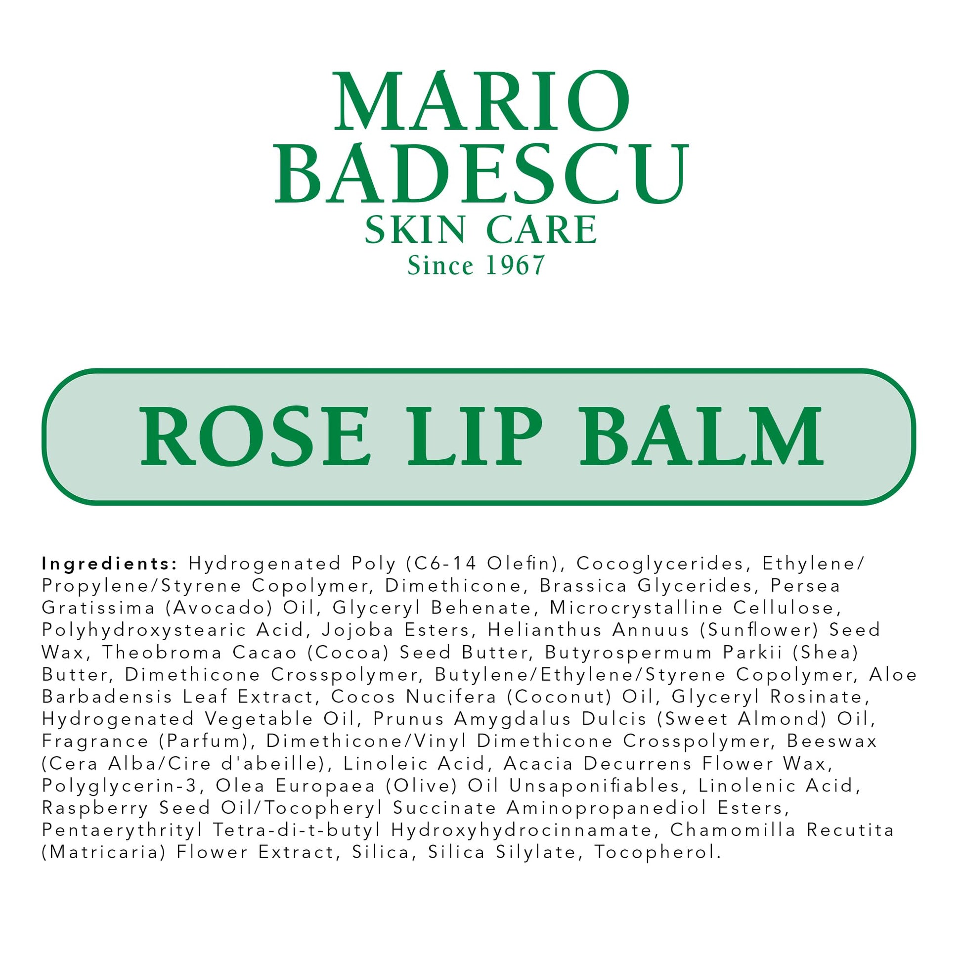 Mario Badescu Moisturizing Rose Lip Balm for Dry Cracked Lips, Infused with Coconut Oil and Shea Butter - Maple Wellness Supplements