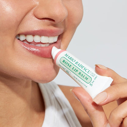 Mario Badescu Moisturizing Rose Lip Balm for Dry Cracked Lips, Infused with Coconut Oil and Shea Butter - Maple Wellness Supplements