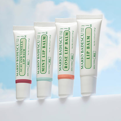 Mario Badescu Moisturizing Rose Lip Balm for Dry Cracked Lips, Infused with Coconut Oil and Shea Butter - Maple Wellness Supplements