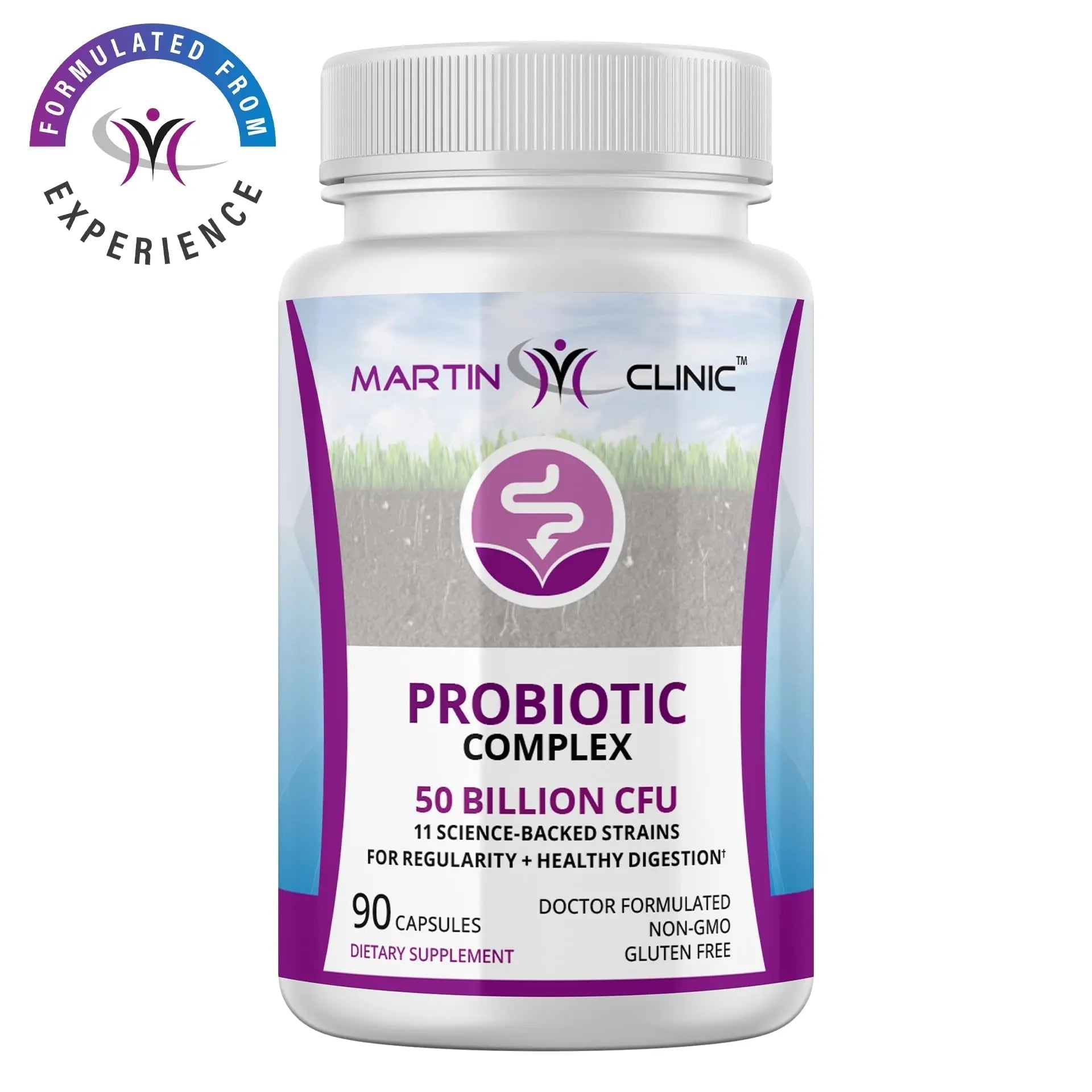 martin clinic Probiotic for Gut Health & Immune Support — Daily Digestive Balance, Bloating Relief & Better Nutrient Absorption — 60 Capsules - Maple Wellness Supplements