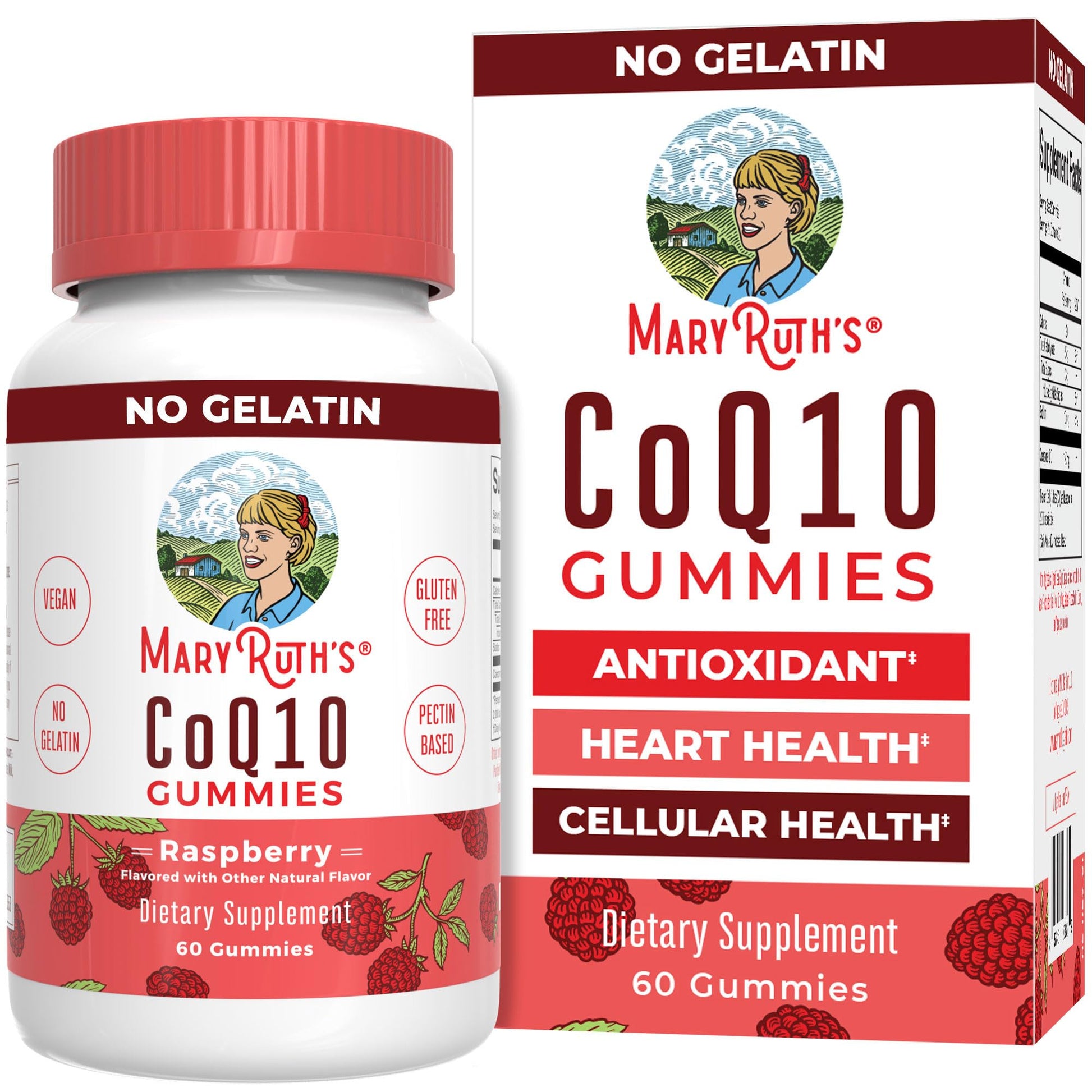 MaryRuth Organics CoQ10 Gummies | Coenzyme Q10 | Gummy Supplements for Heart Health & Cellular Health | Antioxidant | CoQ10 120 mg | Vegan | Non-GMO | Gluten Free | 60 Count | 1 Month Supply - Maple Wellness Supplements