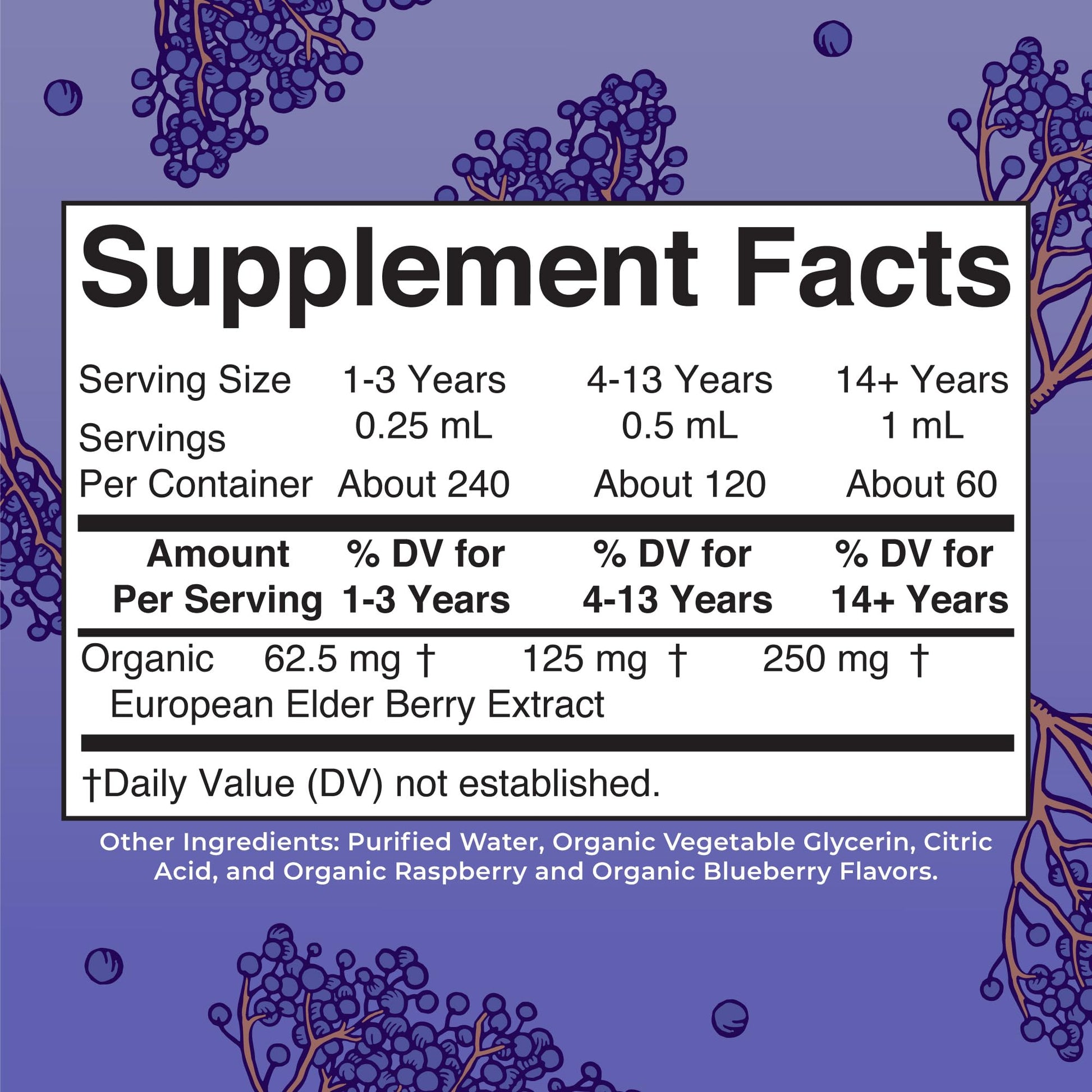MaryRuth Organics Elderberry Syrup Extra Strength, USDA Organic Elderberry, Sugar Free Adults & Kids Immune Support Supplement for Ages 1+, Clean Label Project Verified®, Vegan, Gluten Free, 2 Fl Oz - Maple Wellness Supplements