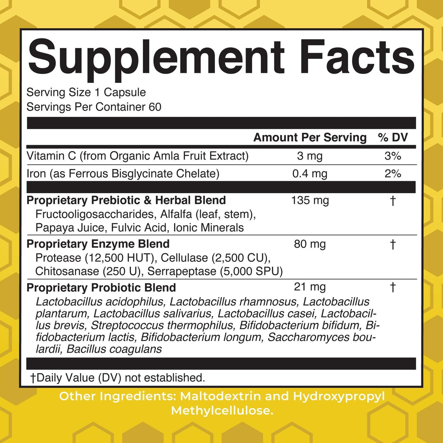 MaryRuth Organics Gut Flora Health+ Enzymes | Up to 2 Month Supply | Prebiotic Probiotic Digestive Enzymes Blend for Healthy Gut Biome & Digestive Support | Gastrointestinal Health | 60 Capsules - Maple Wellness Supplements