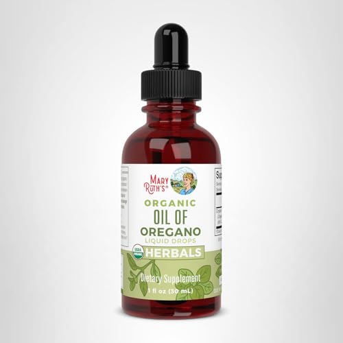 MaryRuth Organics Oregano Oil Drops | 6 Month Supply | USDA Organic Oil of Oregano Liquid | Herbal Blend for Immune Support | Digestive Health | Overall Health - Maple Wellness Supplements