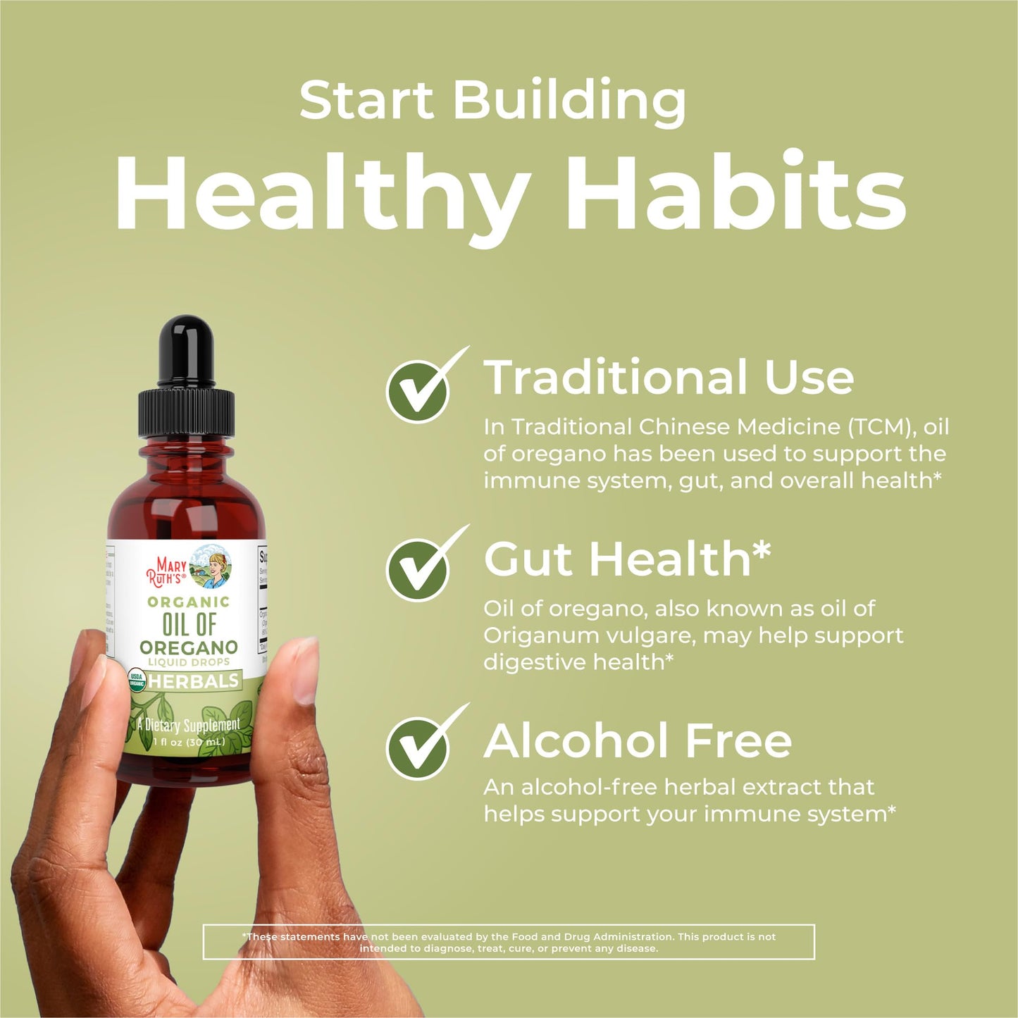 MaryRuth Organics Oregano Oil Drops | 6 Month Supply | USDA Organic Oil of Oregano Liquid | Herbal Blend for Immune Support | Digestive Health | Overall Health - Maple Wellness Supplements