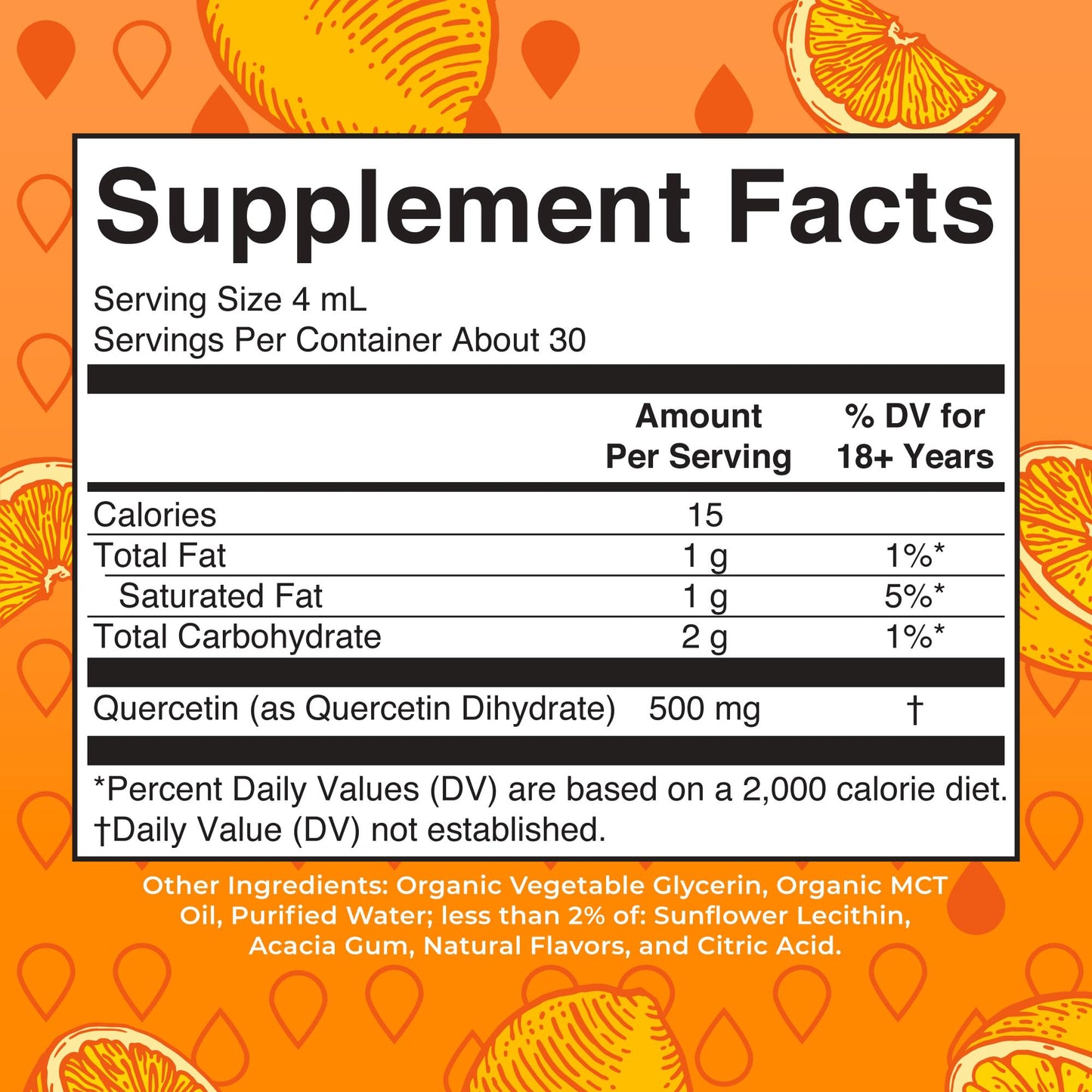 MaryRuth Organics Quercetin Liquid Drops | Sugar Free | 500mg for Adults 18 & Over | Cardiovascular Health for Adults | Bioflavonoid | Vegan | Non-GMO | Gluten Free | 4 Fl Oz - Maple Wellness Supplements