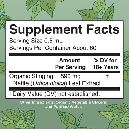 MaryRuth Organics Stinging Nettle Leaf Extract | Detox Supplement Herbal Drops | USDA Organic | Vegan | Non-GMO | Gluten Free | 1 Fluid Oz - Maple Wellness Supplements