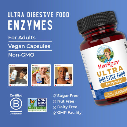 MaryRuth Organics Ultra Digestive Enzymes Capsules | Up to 2 Month Supply | Supplement for Gut Health Support | Digestion & Immune Support - Maple Wellness Supplements