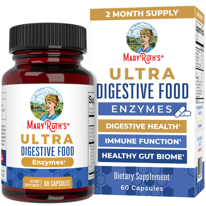 MaryRuth Organics Ultra Digestive Enzymes Capsules | Up to 2 Month Supply | Supplement for Gut Health Support | Digestion & Immune Support - Maple Wellness Supplements