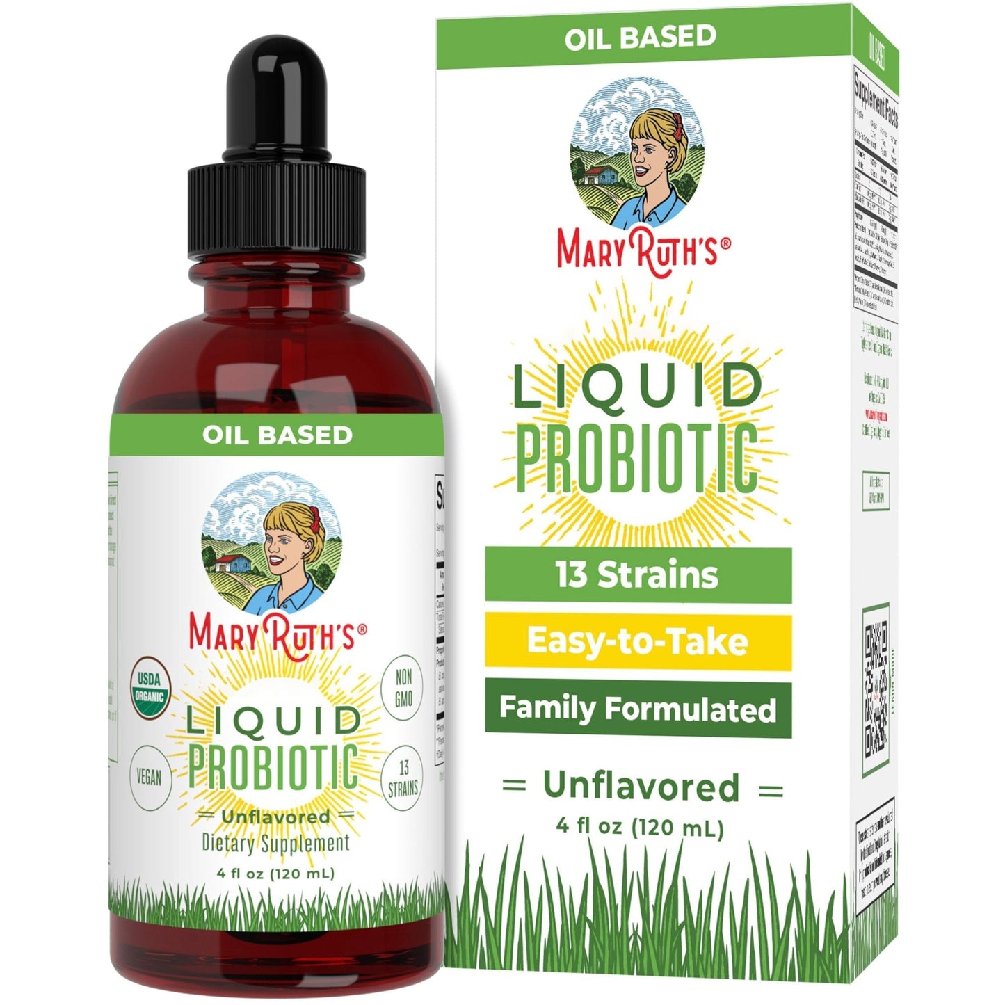 MaryRuth Organics USDA Organic Liquid Probiotic | Digestive Health | Gut Health | Probiotics for Women | Probiotics for Men | Probiotics for Kids | Acidophilus Probiotic | Non-GMO | 40 Servings - Maple Wellness Supplements