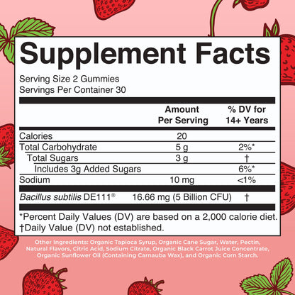 MaryRuth Organics USDA Organic Probiotic Gummies |Probiotics forWomen & Men Digestive Health & Gut Comfort Supplement 5 Billion CFU | Immune & Digestive Support | Vegan | Non-GMO | 60 Count - Maple Wellness Supplements