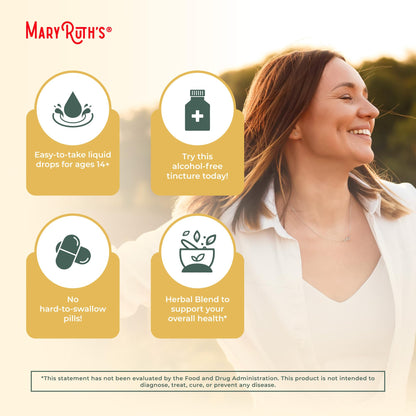 MaryRuth Organics USDA Organic Respiratory Health Liquid Drops with Mullein Leaf | Marshmallow Root & Elderberry | Mullein Drops for Lungs Herbal Blend | Immune Support Supplement | Vegan | 1 Fl Oz - Maple Wellness Supplements