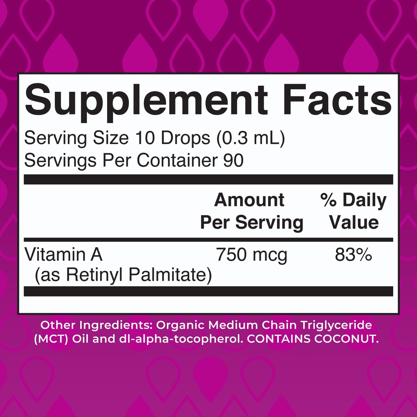 MaryRuth Organics USDA Organic Vitamin A Liquid Drops | 3 Month Supply | Bone Health for Ages 14+ | Essential Vitamin | 750mcg per Serving | Sugar Free | Vegan | Non-GMO | Gluten Free | 1oz - Maple Wellness Supplements