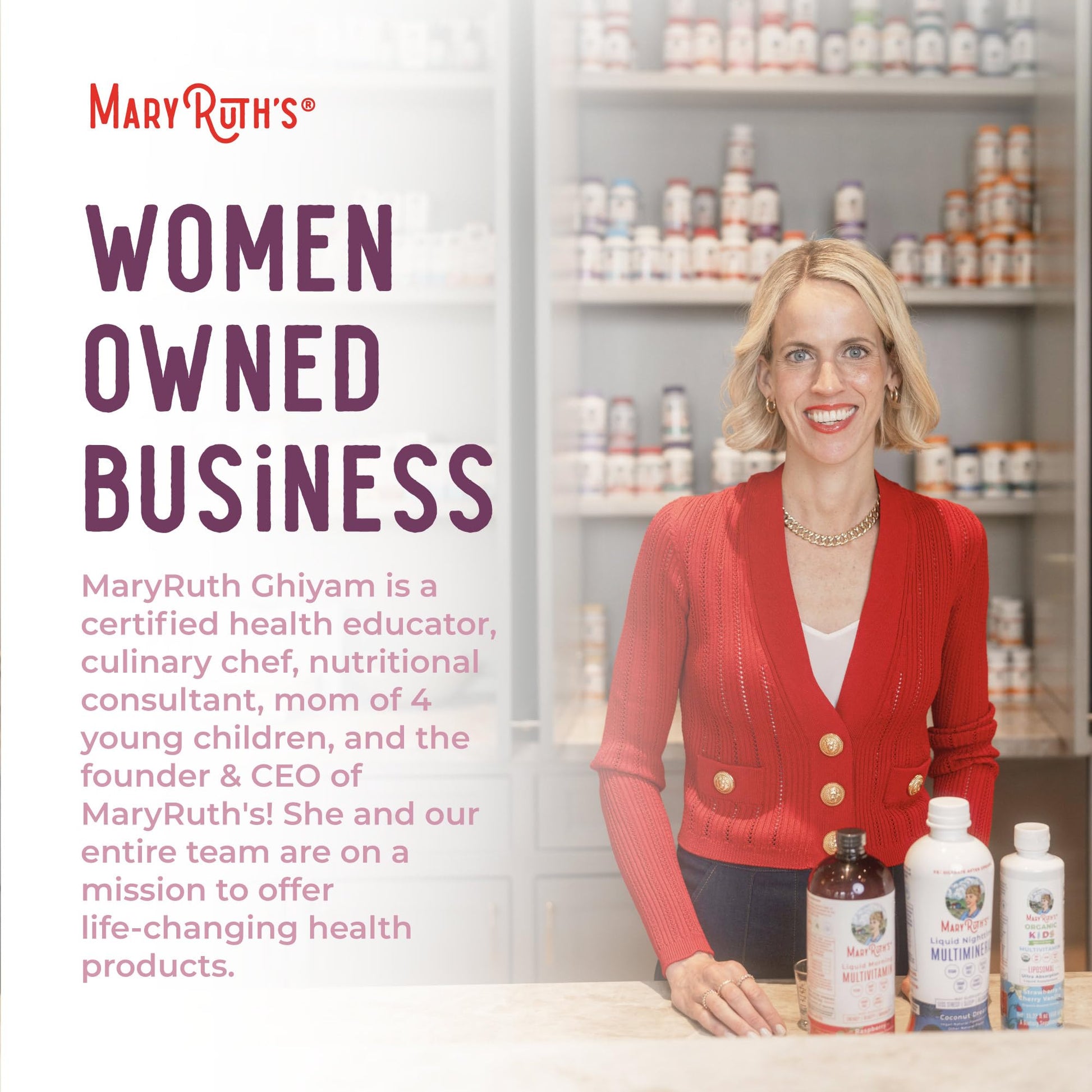 MaryRuth Organics USDA Organic Women's Wellness Liquid Herbal Supplements | Includes Stinging Nettle, Raspberry Leaf, Eleuthero Root, Chaste Tree Berry | Menstrual Support | Non-GMO, Vegan - Maple Wellness Supplements