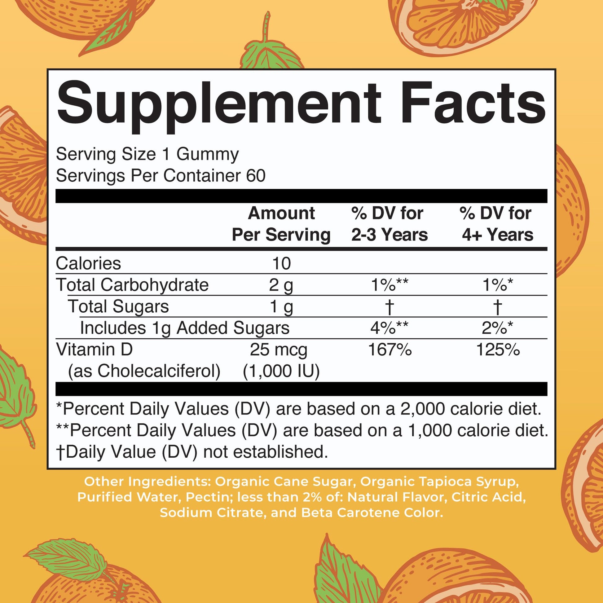 MaryRuth Organics Vitamin D3 Gummies | 2 Month Supply | Adults & Kids Vitamin D Gummy | Immune Support Supplement | VIT D3 1000IU for Bone Health&Muscle Function | Vegan | Non-GMO | Gluten Free | 60 - Maple Wellness Supplements