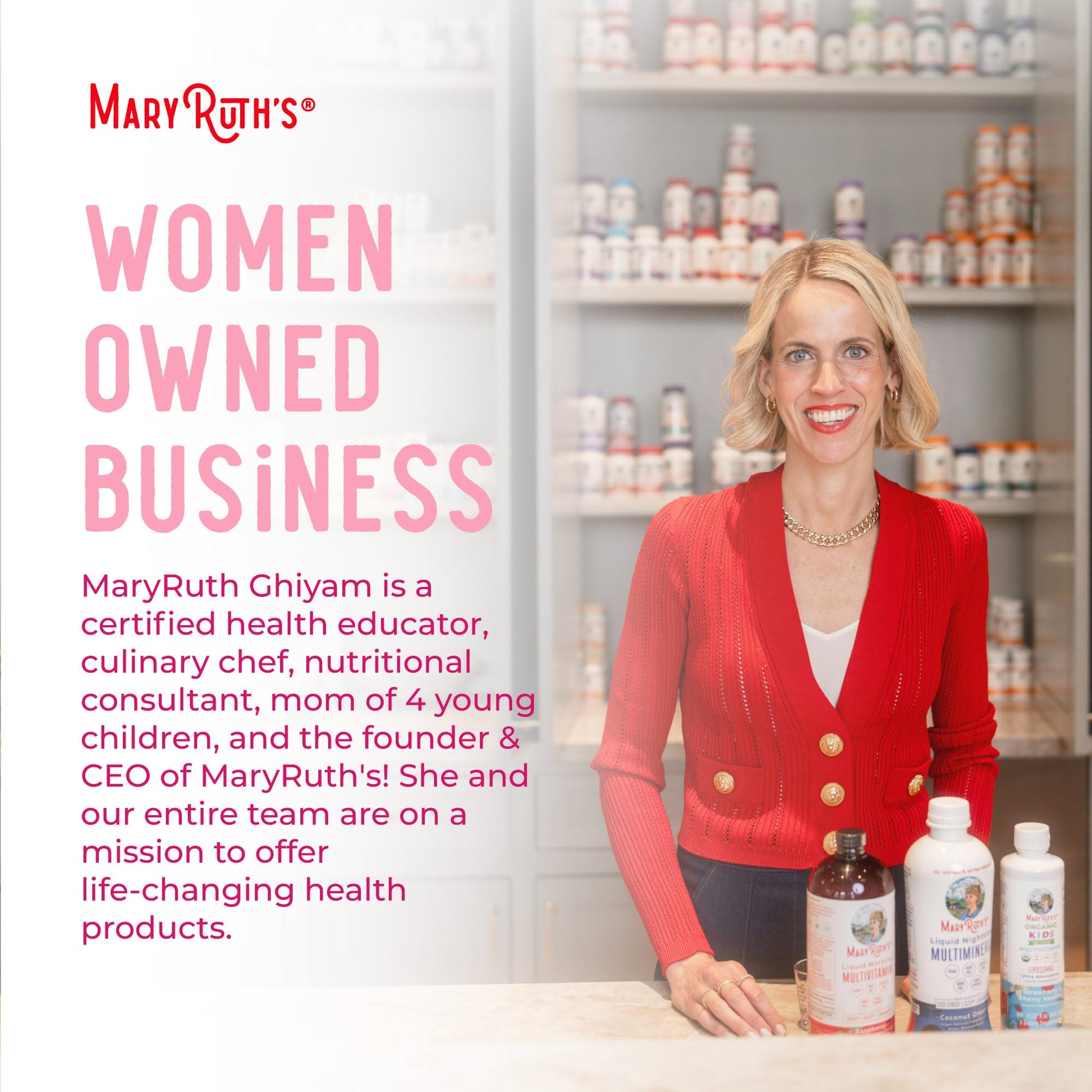MaryRuth Organics Women's Immune Support Multivitamin Gummies | Ages 14+ | Skin Health | Gummy Vitamins for Women | Sugar-Free | Vegan | Non-GMO | 60 Count - Maple Wellness Supplements