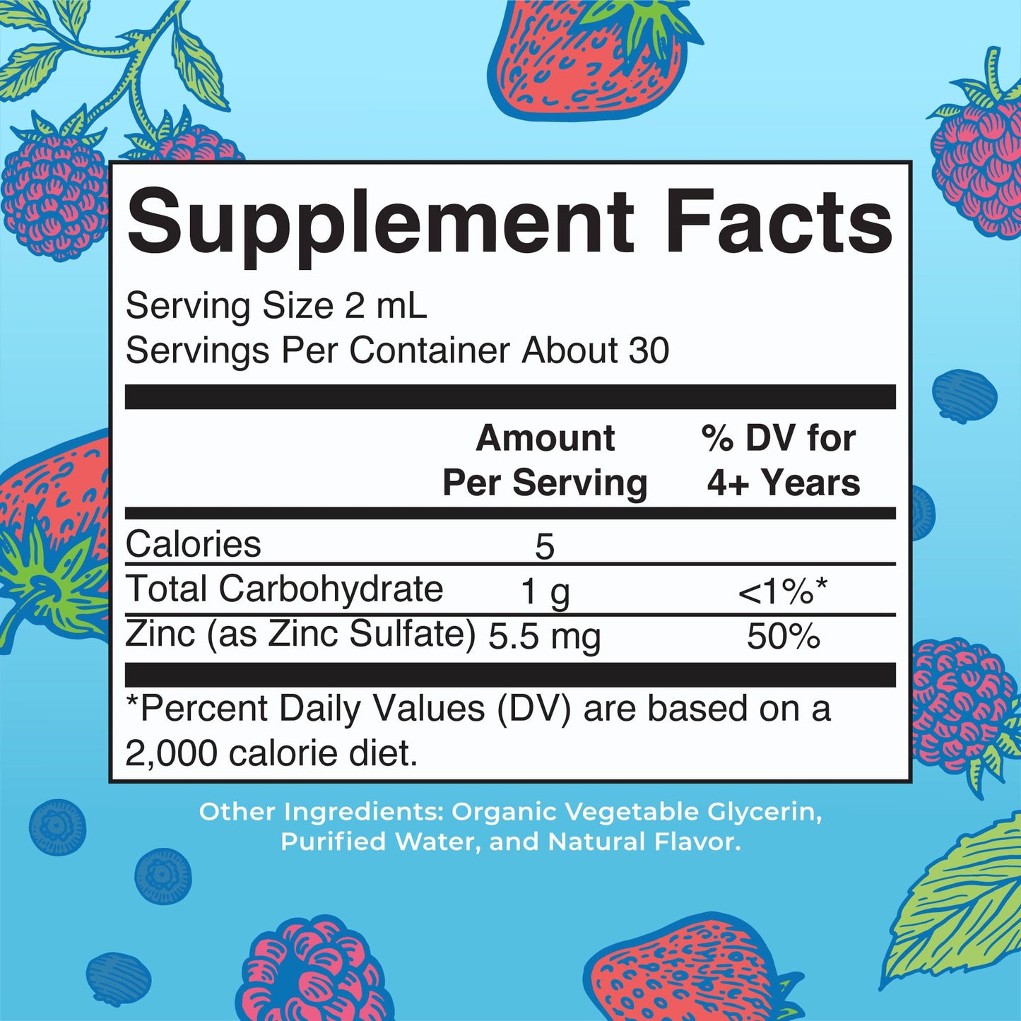 MaryRuth Organics Zinc Supplement for Immune Support, Immune Support Supplement for Kids, Ages 4-13, Zinc Sulfate, Vegan, USDA Organic, Glycerin Based, 2 Fl Oz - Maple Wellness Supplements