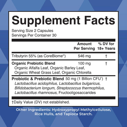 MARYRUTH'S Complete Gut Health+ Capsules | 5 Probiotic Blend | Butyrate | Corebiome® | Vegan Gut Support | Support Gastrointestinal Health & Microbiome - Maple Wellness Supplements