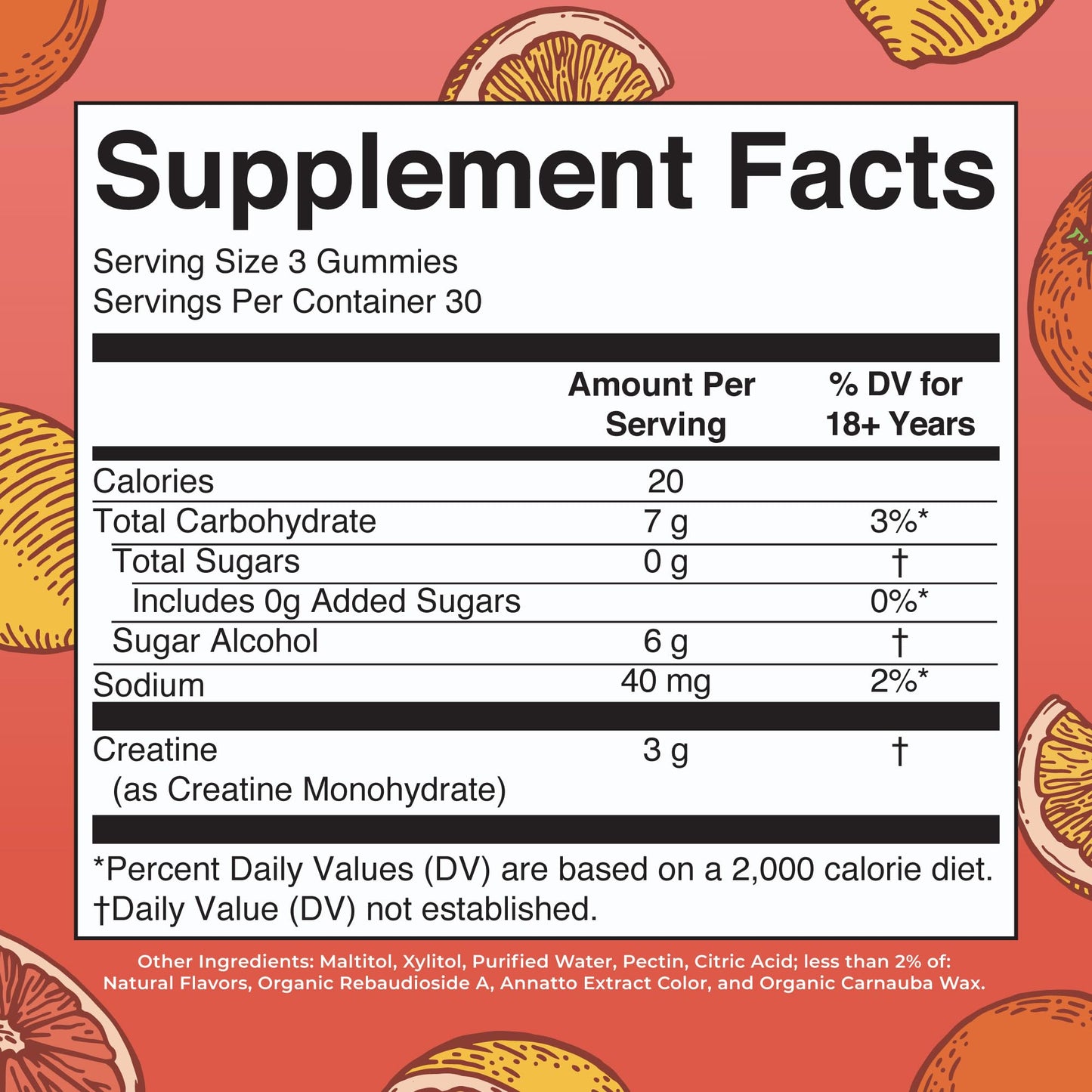 MaryRuth's Creatine Gummies | Creatine Monohydrate Gummies | 3g Creatine Per Serving | Creatine for Women & Men | Tangerine Citrus Flavor | Exercise | Workout | Sugar Free | Vegan | 90 Count - Maple Wellness Supplements