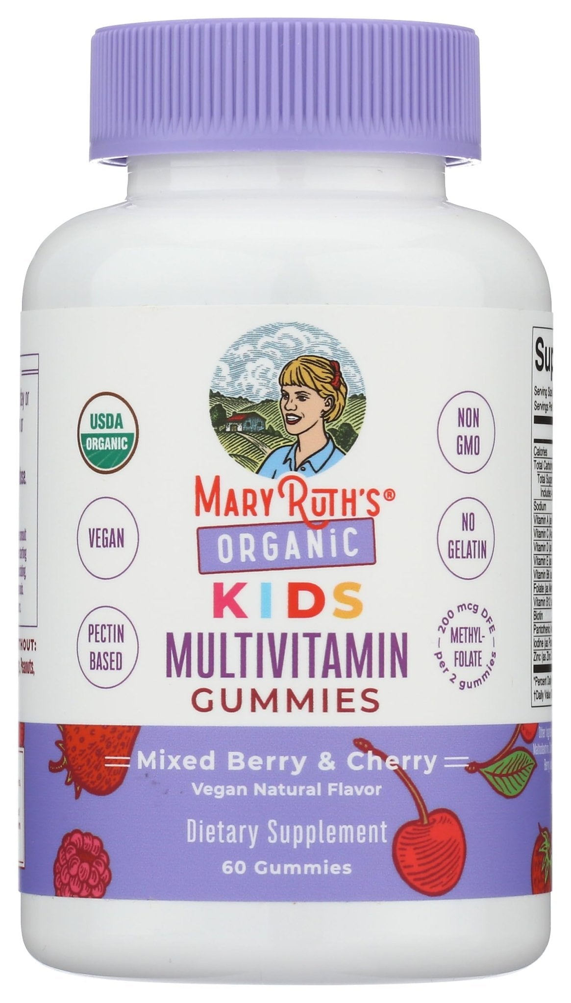 MARYRUTH'S Kids Vitamins | Multi | 1 Month Supply | Multivitamin Gummies for Ages 4+ | Multivitamin for Kids | Vegan | Only 2 Gummies a Day | 60 Count - Maple Wellness Supplements