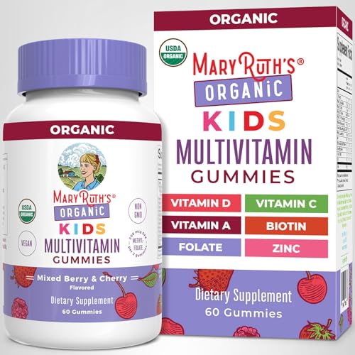 MARYRUTH'S Kids Vitamins | Multi | 1 Month Supply | Multivitamin Gummies for Ages 4+ | Multivitamin for Kids | Vegan | Only 2 Gummies a Day | 60 Count - Maple Wellness Supplements