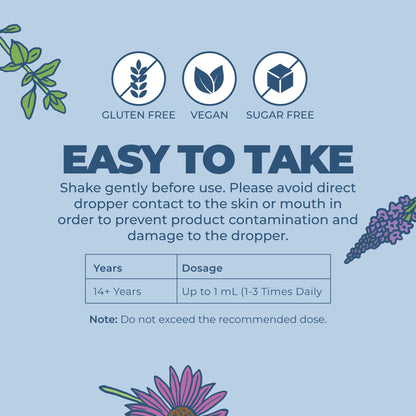 MARYRUTH'S Lymphatic Support Liquid Drops USDA Organic | Herbal Blend with Echinacea & Elderberry | Blue Vervain - Maple Wellness Supplements