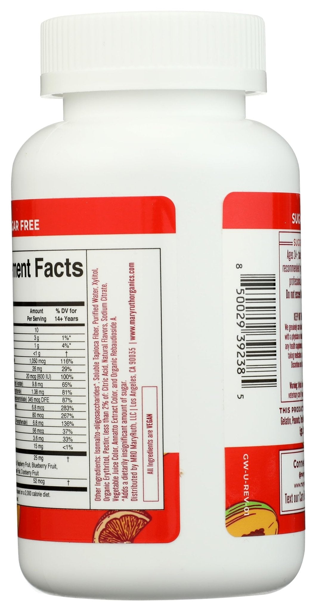 MaryRuth's Multivitamin Gummies for Men | Vitamin A, C, D, E, B6, B12, Biotin, Zinc | Energy Metabolism | Immunity | Bone Health | Cellular Health | Vegan | Non-GMO | Gluten & Sugar Free | 60 Count - Maple Wellness Supplements