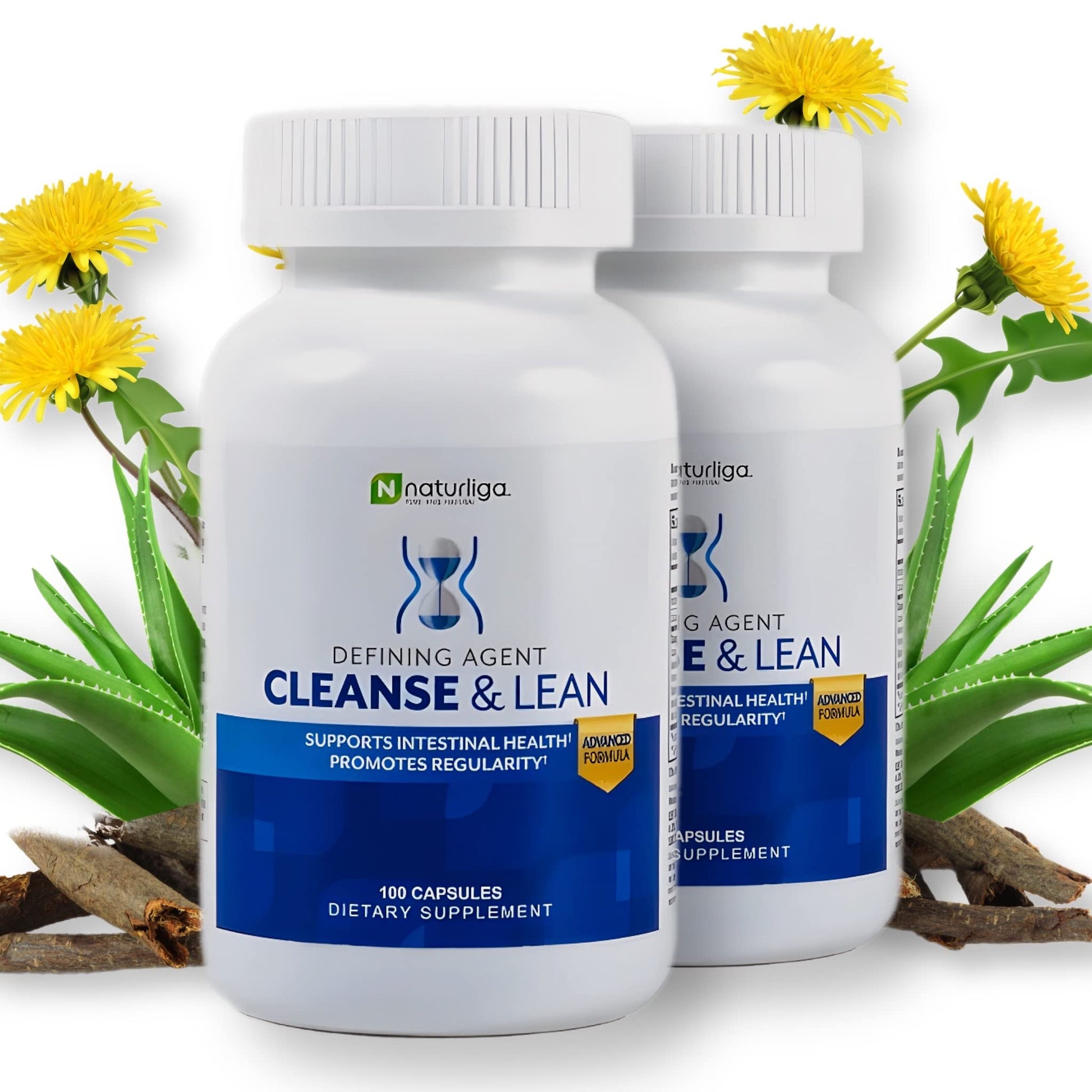 Max Muscle Naturaliga Cleanse and Lean Defining Agent Herbal Cleanse for Regularity w/Natural Detoxifying Ingredients for Gut Health Colon Detox - Maple Wellness Supplements