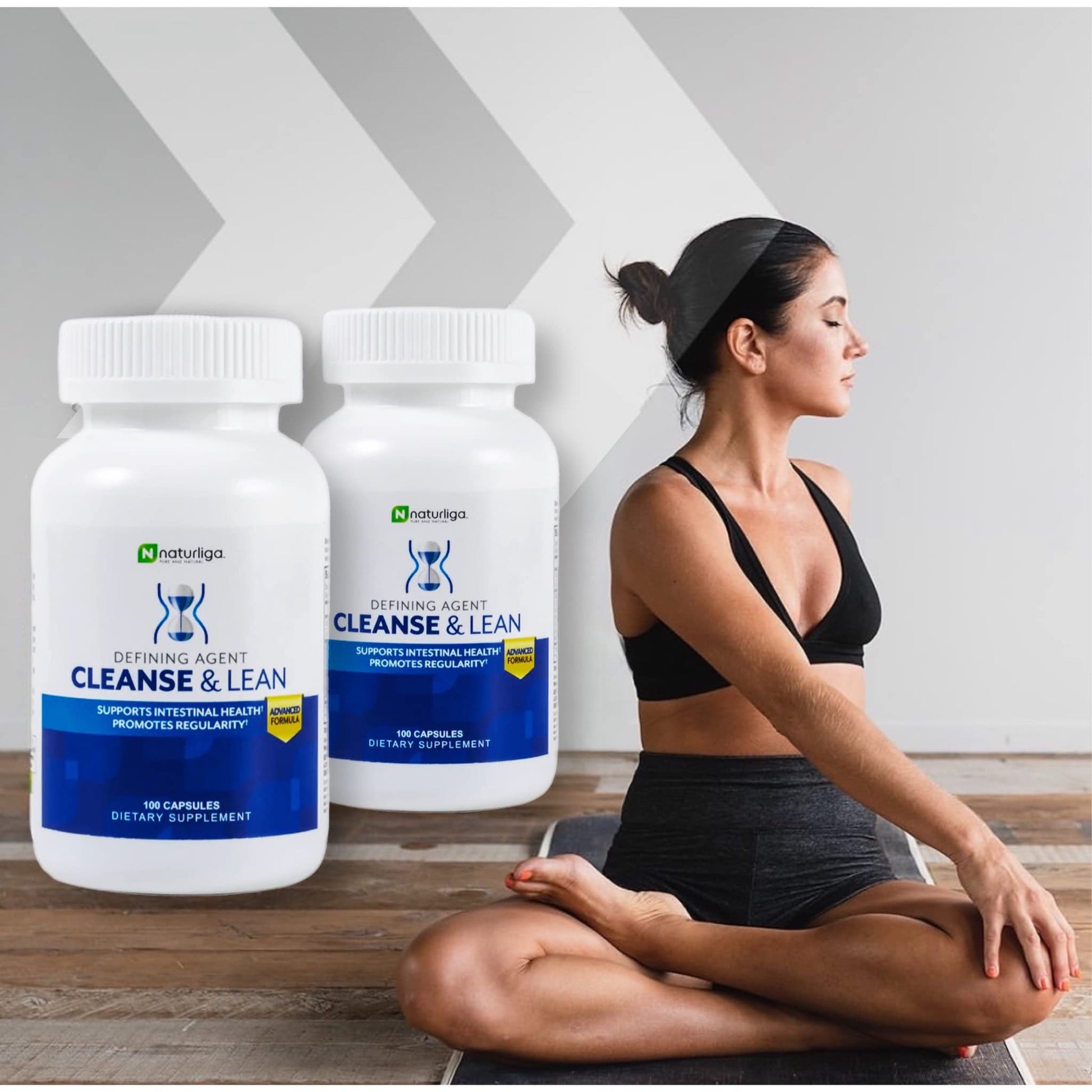 Max Muscle Naturaliga Cleanse and Lean Defining Agent Herbal Cleanse for Regularity w/Natural Detoxifying Ingredients for Gut Health Colon Detox - Maple Wellness Supplements