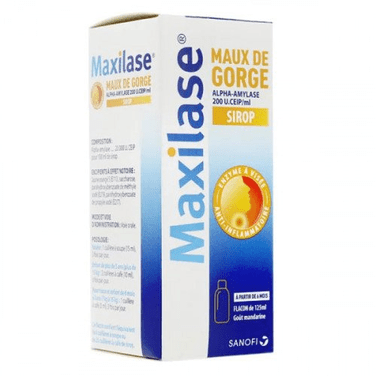Maxilase sore throat syrup 200ml SANOFI - Maple Wellness Supplements