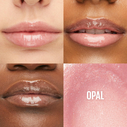 Maybelline Lifter Gloss, Hydrating Lip Gloss with Hyaluronic Acid, High Shine for Plumper Looking Lips, Opal, Pink Neutral, 0.18 Ounce - Maple Wellness Supplements