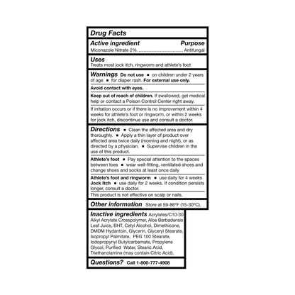 McKesson Antifungal Cream, 2% Miconazole Nitrate - Relieves Itching, Burning, Cracking from Jock Itch, Ringworm and Athlete Foot - 4 oz., 1 Count - Maple Wellness Supplements