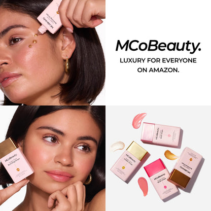 MCoBeauty - Super Glow Bronzing Drops - Effortless Face Tan with Shimmer Formula - Face Care, Bronze Drops - Contains Hyaluronic Acid, White Tea Extract, Cocoa Extract and More - Maple Wellness Supplements