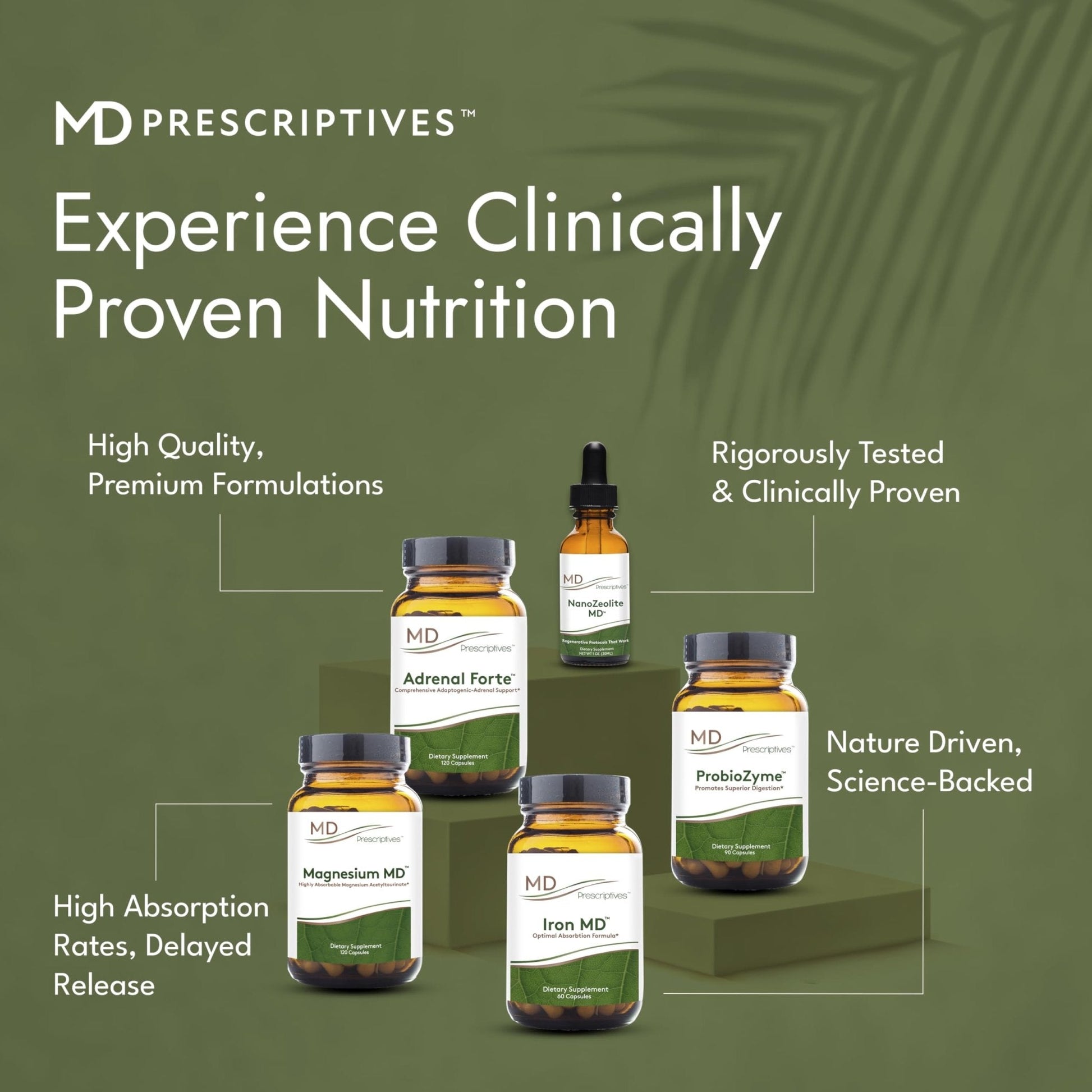 MD Prescriptives - ProbioZyme - Vegetarian Digestive Enzymes - Supplement for Digestive & Gut Health - 90 Capsules - Maple Wellness Supplements