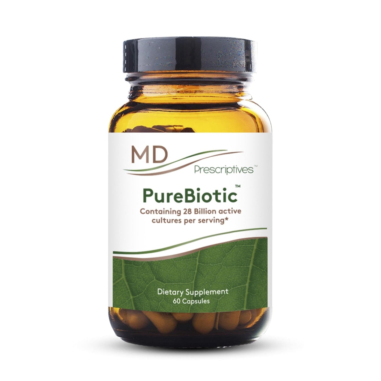 MD Prescriptives - PureBiotic - Probiotic Dietary Supplement for Digestive & Gut Health - 60 Capsules - Maple Wellness Supplements