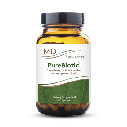 MD Prescriptives - PureBiotic - Probiotic Dietary Supplement for Digestive & Gut Health - 60 Capsules - Maple Wellness Supplements